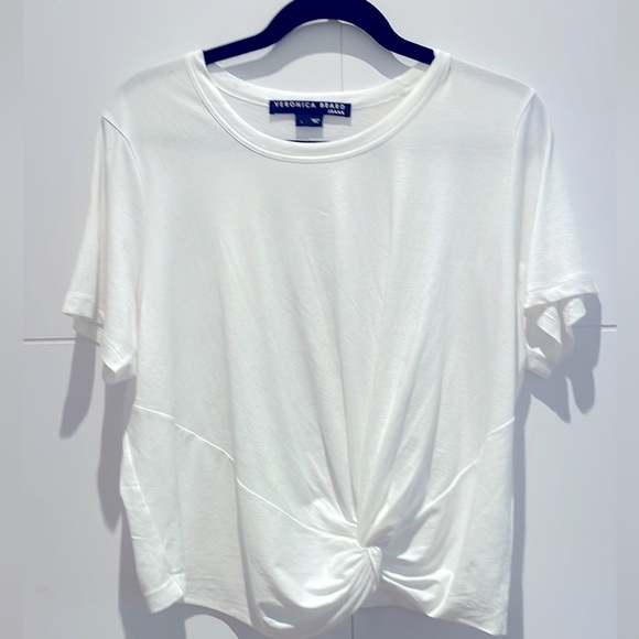 Veronica Beard crew neck knit tee sz large - Picture 1 of 6